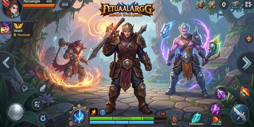 Tampilan gameplay 66K dengan aksi seru dan grafis menawan.