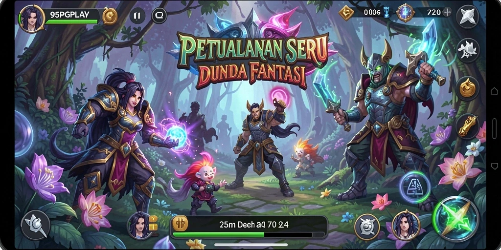 Tampilan gameplay <strong>95PGPLAY</strong> yang penuh aksi dan petualangan.