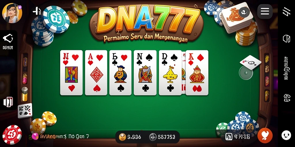 Screenshot gameplay DNA777 yang menampilkan aksi permainan Domino.