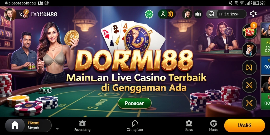 Tampilan gameplay Live Casino yang mendebarkan di DOREMI88.