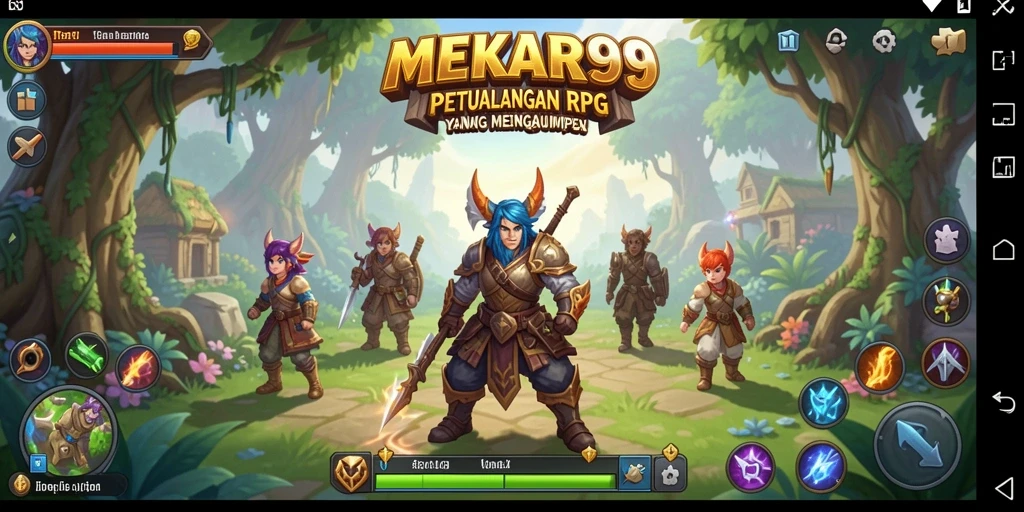 Tampilan gameplay MEKAR99 yang menarik dan penuh aksi RPG.