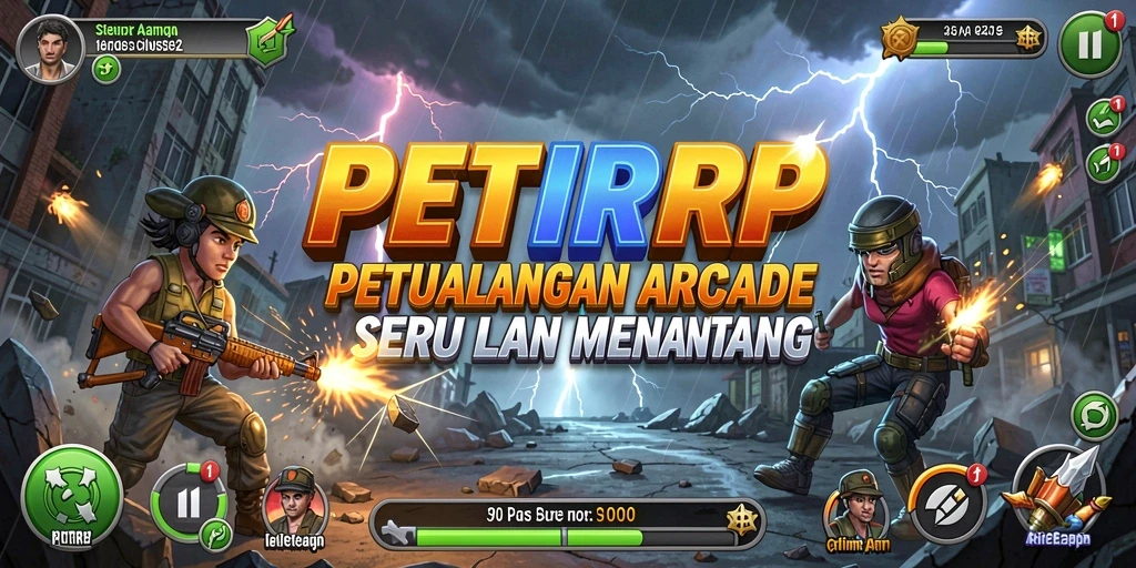 Tampilan gameplay aksi seru di PETIRRP yang penuh tantangan.
