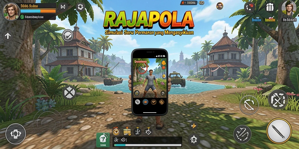 Screenshot gameplay RAJAPOLA yang menampilkan aksi simulasi menarik.