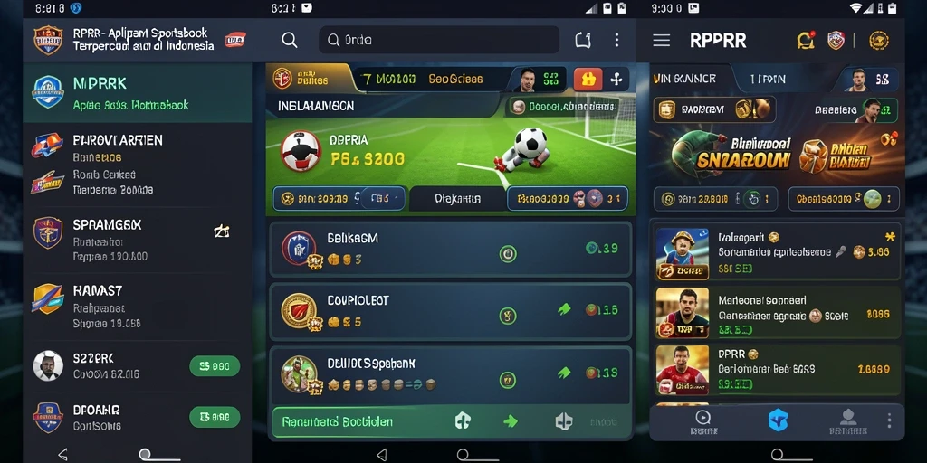 Tampilan menarik dari gameplay taruhan olahraga di RPRR.