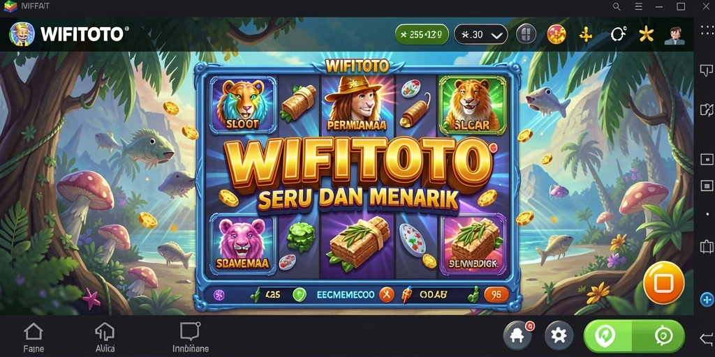 Tampilan gameplay WIFITOTO yang menarik saat berputar di gulungannya.